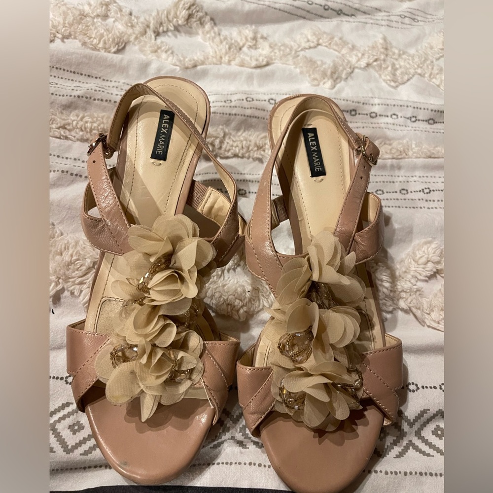 Alex Marie Tan Floral Women's Sandals